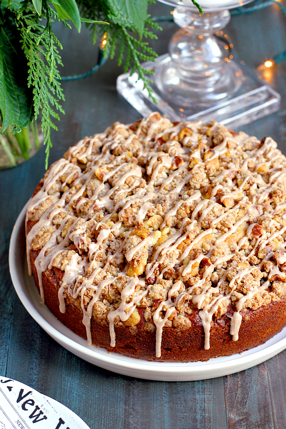 Apple Coffee Cake with Cinnamon Streusel - Two of a Kind