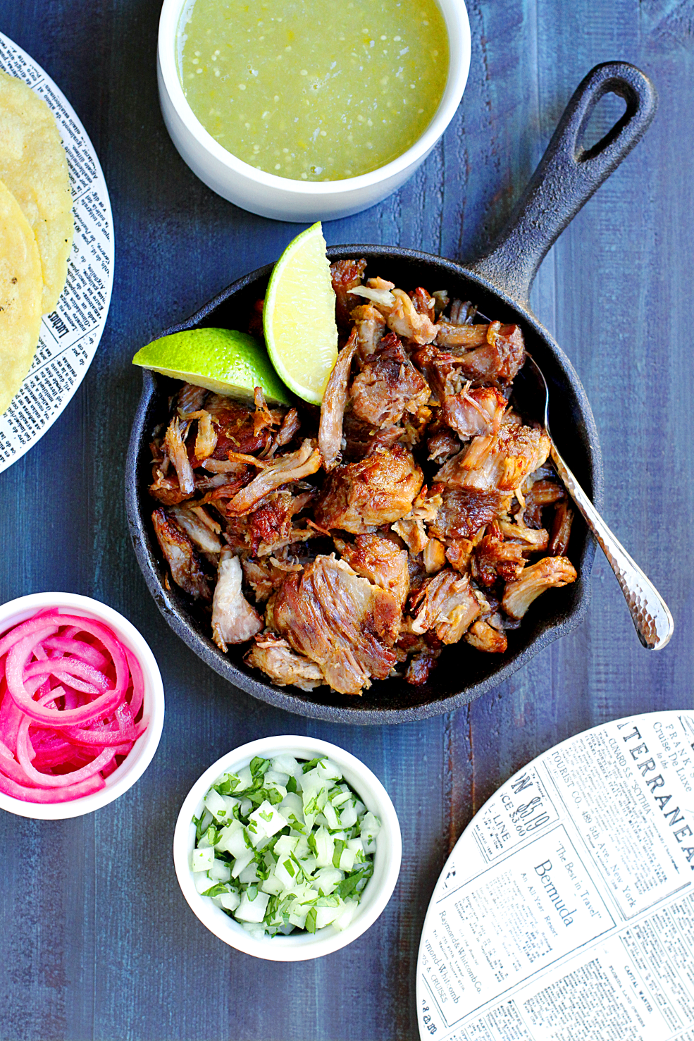 Slow-Roasted Carnitas with Salsa Verde - Two of a Kind