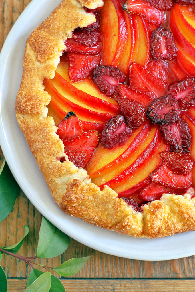 Summer Fruit Galette With A Cornmeal Crust Two Of A Kind