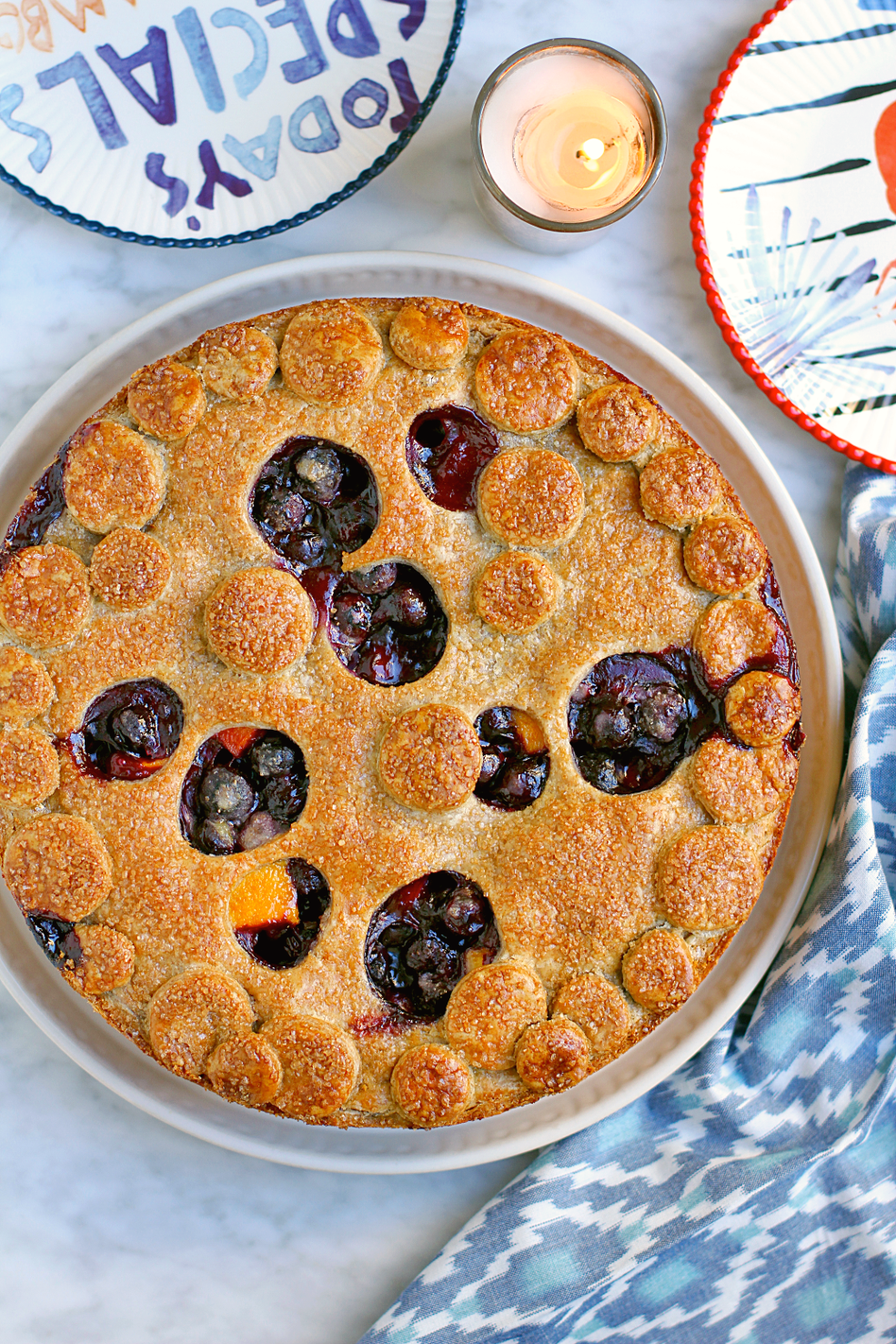 Peach And Blueberry Pie With A Rye Crust Two Of A Kind