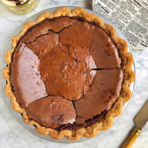 Image of chocolate chess pie.