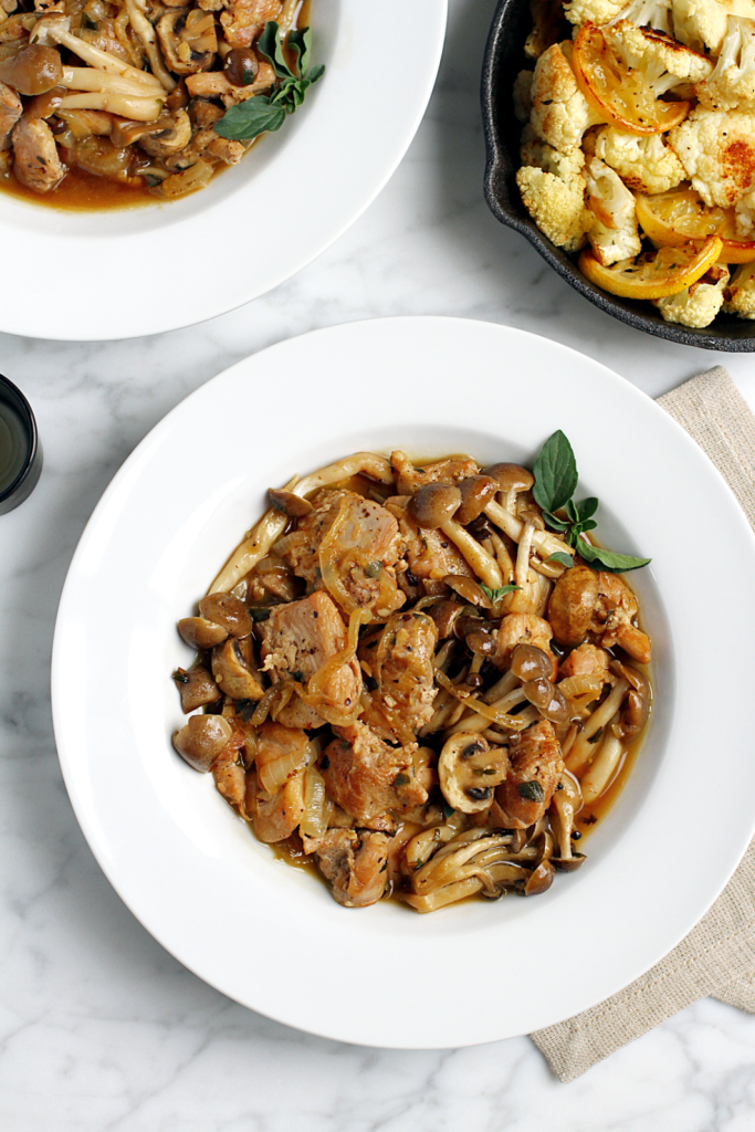 Braised Chicken and Mushrooms - Two of a Kind