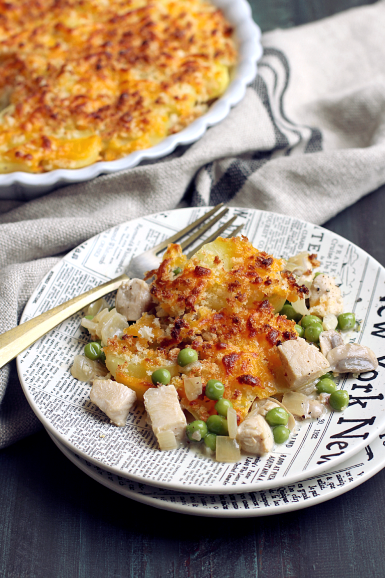 Rustic Potato-Topped Chicken Pot Pie - Two of a Kind