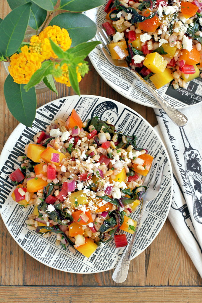 Chard, Golden Beet and Barley Salad - Two of a Kind