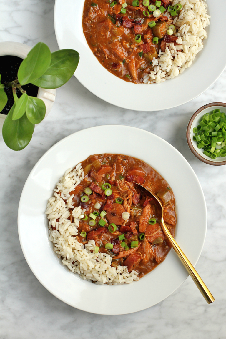 Chicken Gumbo with Andouille Sausage - Two of a Kind